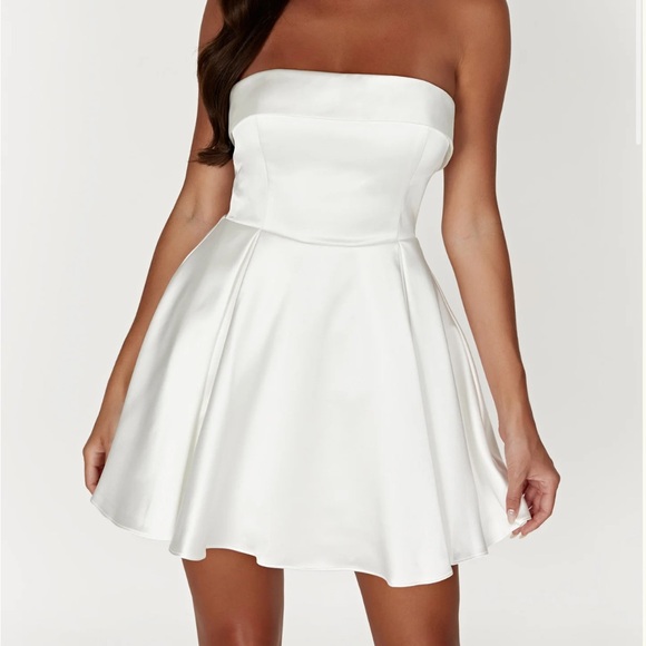 Meshki Eileen Dress White Size Small - Picture 2 of 4